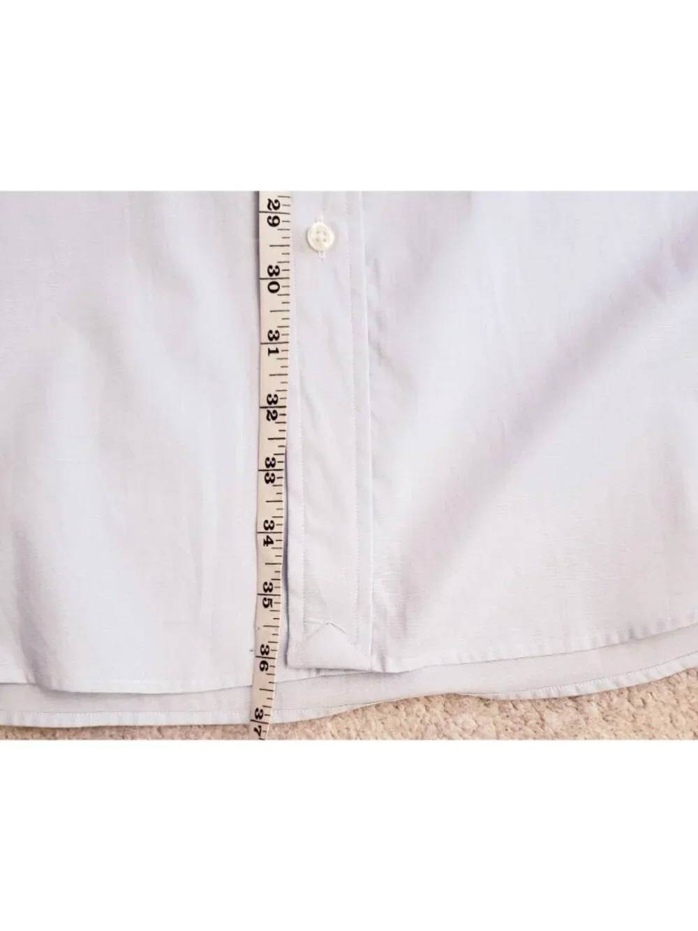 Polo Ralph Lauren Classic Fit 100% Cotton Lt Blue Shirt w/Metal Collar Stays XXL